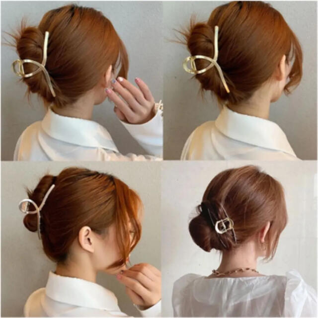 【新品】ゴールドでかわいい！ヘアクリップバンズ レディースのヘアアクセサリー(バレッタ/ヘアクリップ)の商品写真