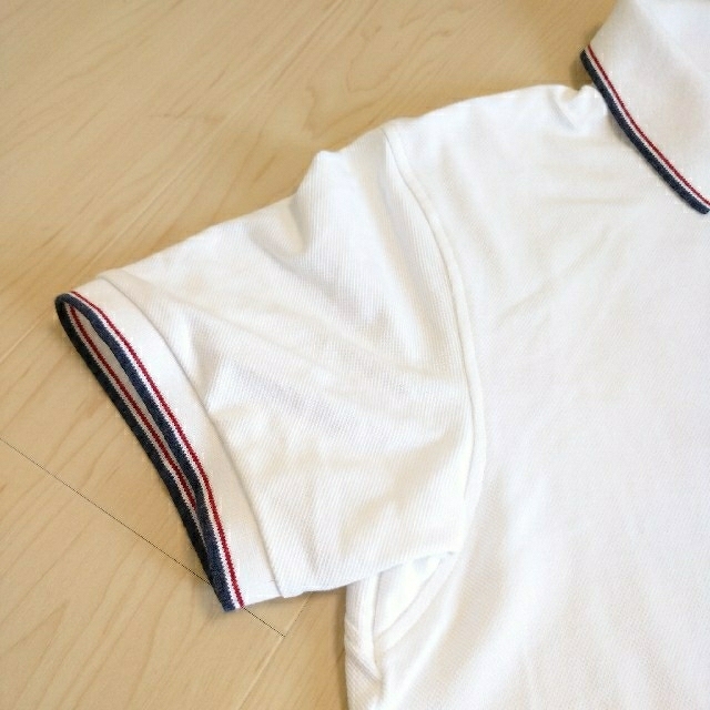 UNIQLO UNIQLO ユニクロ ドライカノコポロシャツ 半袖 白 ライン柄 Mサイズの通販 by たぬき父 ユニクロ ドライカノコ襟ラインポロシャツ 半袖 22SS メンズ