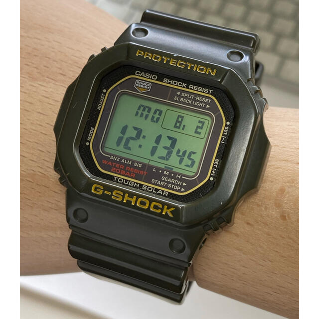 G-SHOCK(ジーショック)のG-SHOCK/スピード/G-5600/アーミーグリーン/ソーラー/カーキ/良品 メンズの時計(腕時計(デジタル))の商品写真