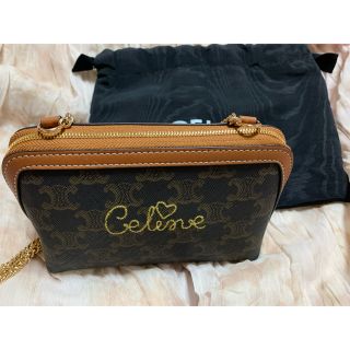 celine - celine チェーンクラッチ バッグ ショルダーバッグ の通販 by