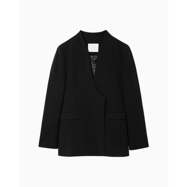 ノーカラージャケット mame - Mame Collarless Double Breasted Jacket