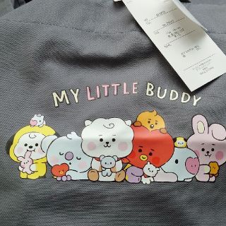 ボウダンショウネンダン(防弾少年団(BTS))のBT21 アベイルコラボ限定販売　エプロン　グレー(アイドルグッズ)