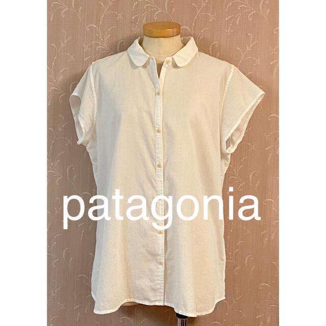 patagonia(パタゴニア)のパタゴニア patagonia ヘンプ コットン 半袖 シャツ ホワイト 8 レディースのトップス(シャツ/ブラウス(半袖/袖なし))の商品写真