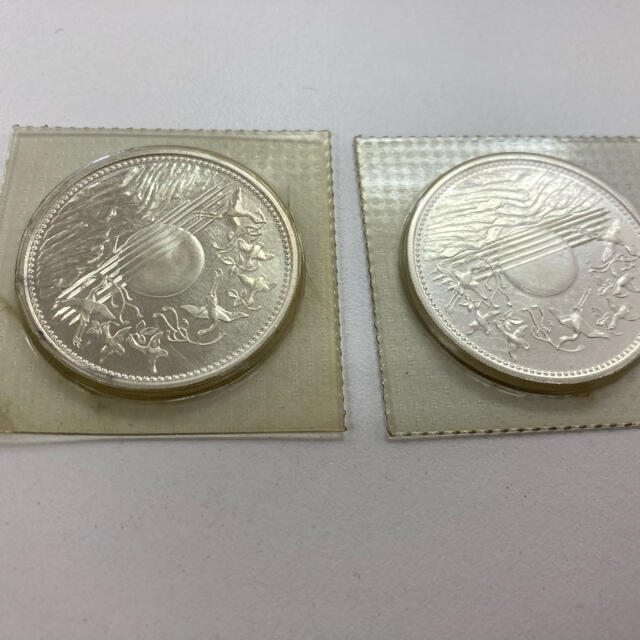 天皇陛下御在位60年記念硬貨 額面10,000円  2枚