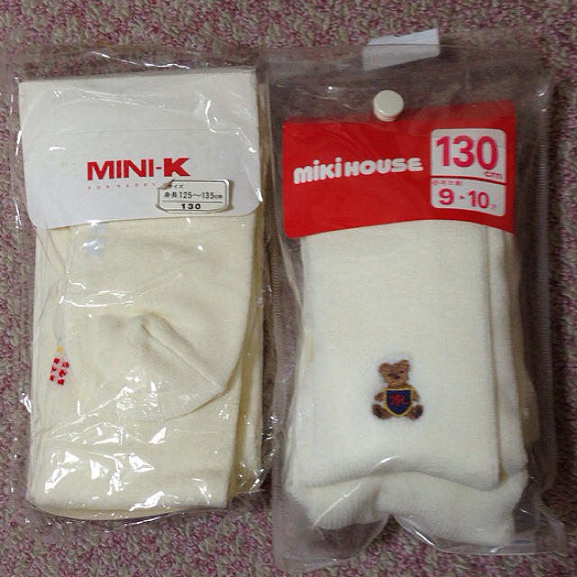 mikihouse(ミキハウス)のMINI-Kとミキハウスのタイツ♡ キッズ/ベビー/マタニティのキッズ服男の子用(90cm~)(その他)の商品写真