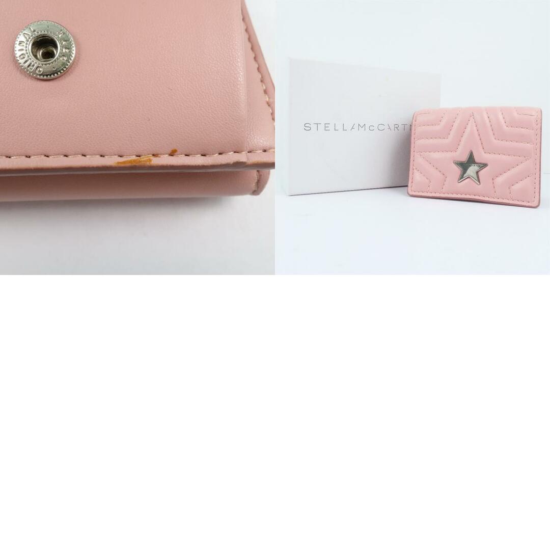 【Stella McCartney】ステラマッカートニー コンパクトウォレット カーフ ピンク レディース 三つ折り財布
