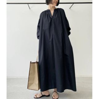 アパルトモンドゥーズィエムクラス(L'Appartement DEUXIEME CLASSE)のL'Appartement【SU PARIS】Gather Dress◆ブラック(ロングワンピース/マキシワンピース)