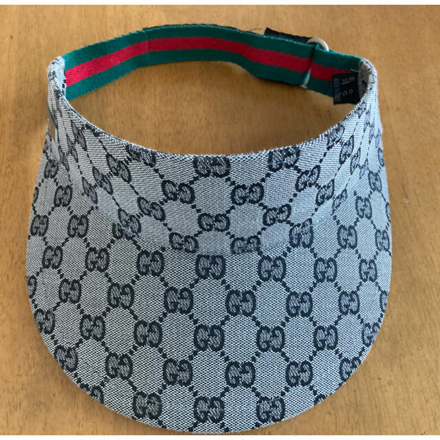 Gucci(グッチ)のグッチ　GUCCI サンバイザー　グレー　ユニセックス メンズの帽子(サンバイザー)の商品写真