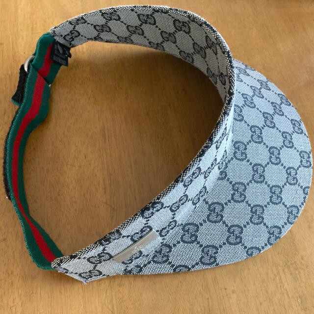 Gucci(グッチ)のグッチ　GUCCI サンバイザー　グレー　ユニセックス メンズの帽子(サンバイザー)の商品写真