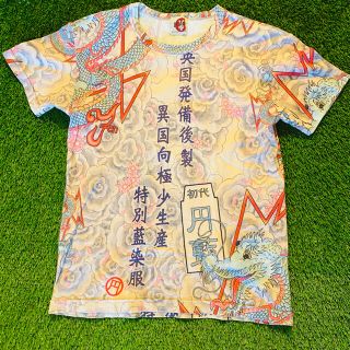 ¥ jeans エンジーンズ 総柄　Tシャツ　半袖　　和柄