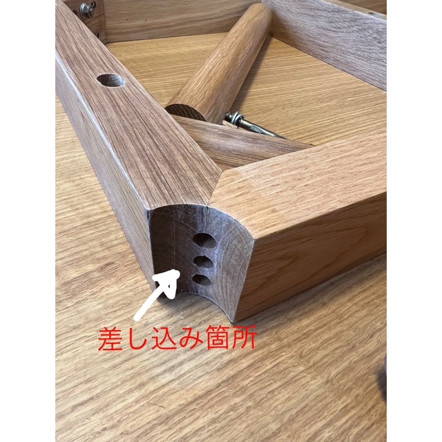 MUJI (無印良品)(ムジルシリョウヒン)の【美品】無印良品　オーク材無垢 ローテーブル インテリア/住まい/日用品の机/テーブル(ローテーブル)の商品写真