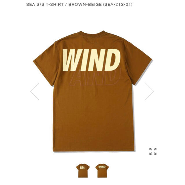 WIND AND SEA S/S T-SHIRT BROWN-BEIGE - Tシャツ/カットソー(半袖/袖なし)