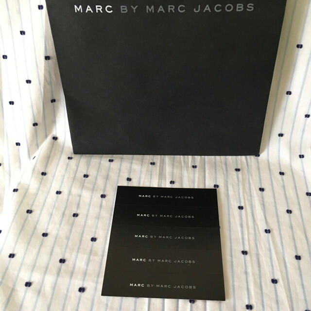 MARC BY MARC JACOBS(マークバイマークジェイコブス)のMARCJACOBSマークジェイコブスUS限定激レアBOXステッカー５枚セット レディースのファッション小物(その他)の商品写真