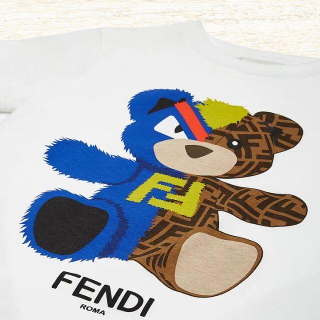 FENDI(フェンディ)の●新品/正規品● FENDI 海外限定 teddy bear Tシャツ キッズ/ベビー/マタニティのキッズ服女の子用(90cm~)(Tシャツ/カットソー)の商品写真