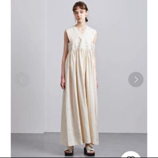 hyke linen maxi dress one-piece　2