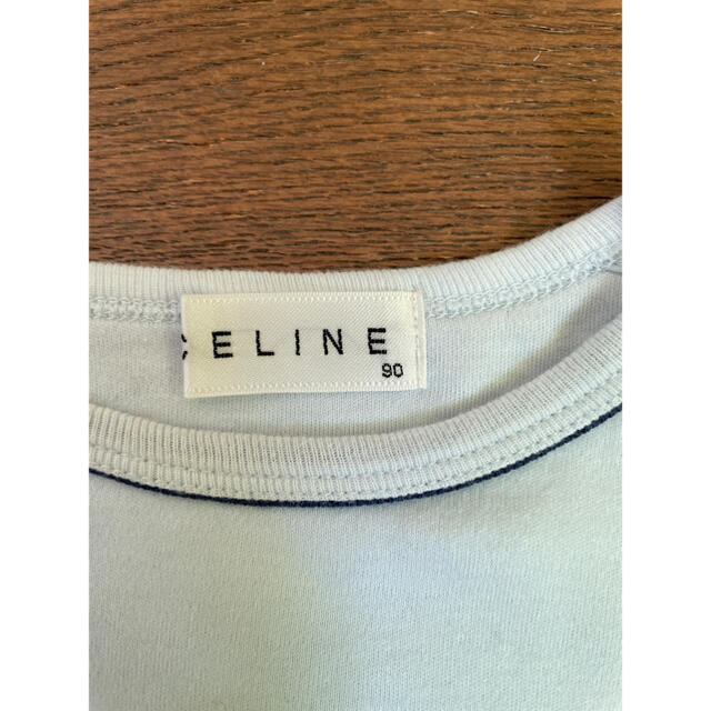 celine(セリーヌ)のCeline セリーヌ baby 水色 長袖シャツ 90センチ キッズ/ベビー/マタニティのキッズ服男の子用(90cm~)(Tシャツ/カットソー)の商品写真