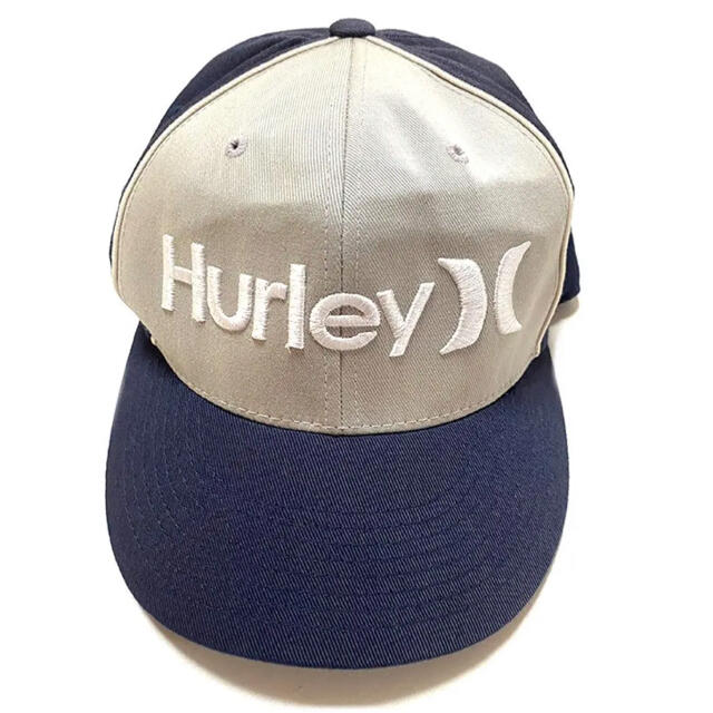 Hurley(ハーレー)のハーレー ロゴ刺繍 FLEXFIT キャップ NAVYxGREY XL メンズの帽子(キャップ)の商品写真