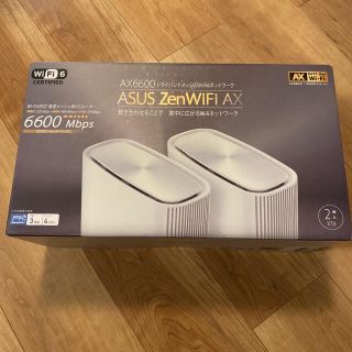 エイスース(ASUS)のASUS Wifi-6対応トライバンドメッシュルーター(2個パック)(PC周辺機器)