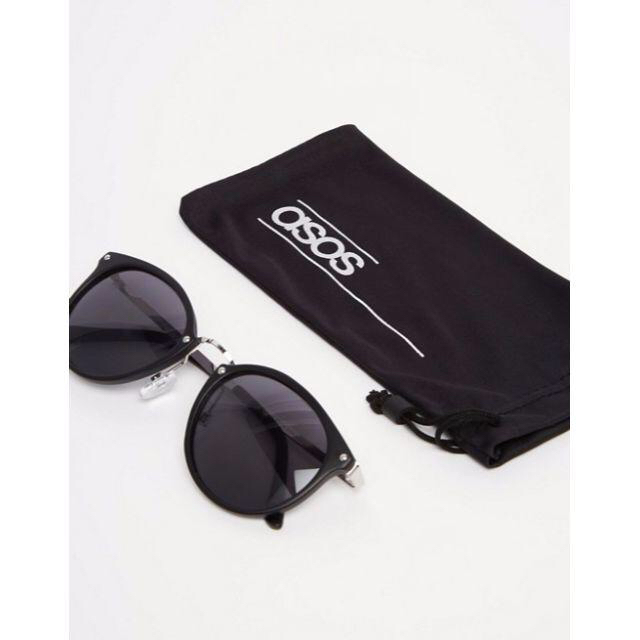 asos(エイソス)の再入荷 大人気 ASOS ラウンドカット サングラス　新品 メンズのファッション小物(サングラス/メガネ)の商品写真