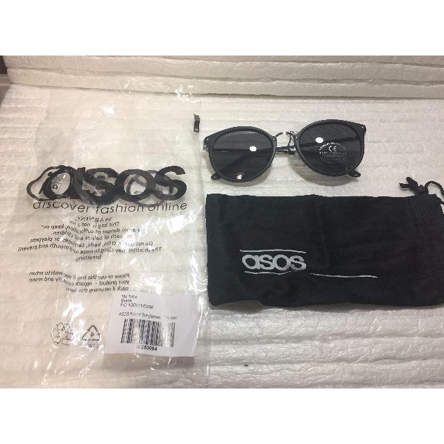 asos(エイソス)の再入荷 大人気 ASOS ラウンドカット サングラス　新品 メンズのファッション小物(サングラス/メガネ)の商品写真