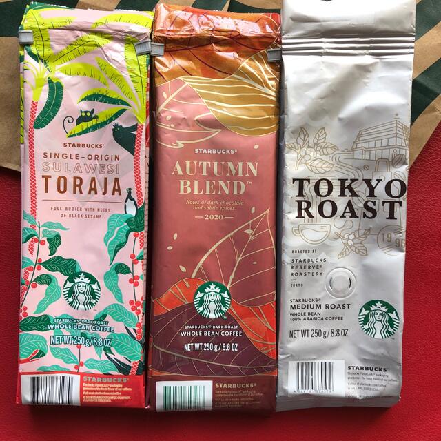 Starbucks Coffee(スターバックスコーヒー)のスターバックスコーヒー豆の空袋　7枚　(組替不可) no.9 ハンドメイドの素材/材料(各種パーツ)の商品写真