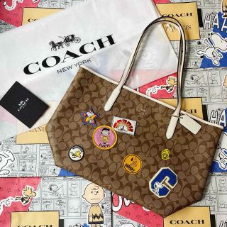 COACH X PEANUTS  コーチトートバッグ　スヌーピー！