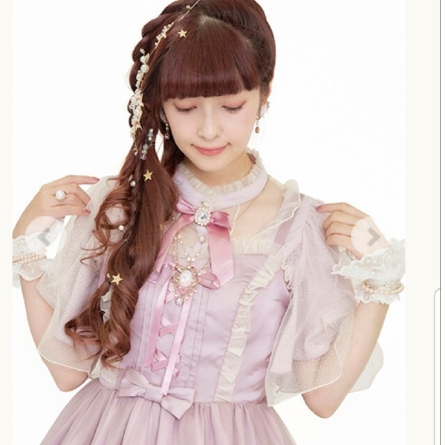 axes femme(アクシーズファム)のpink様専用　未使用アクシーズファムkawaii　ジャンスカ&ブラウスセット レディースのワンピース(ひざ丈ワンピース)の商品写真