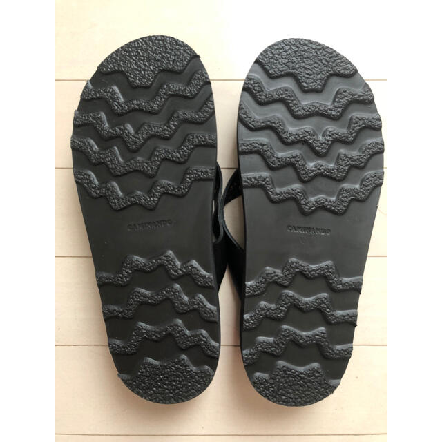 CAMINANDO☆カミナンド トングサンダル ブラック39 CAMINANDO☆カミナンド トングサンダル ブラック39