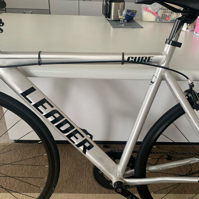 leader bike cure 極美品 リーダーバイク シルバー SMサイズ - 自転車本体