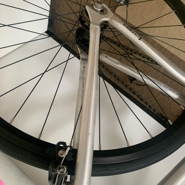 leader bike cure 極美品 リーダーバイク シルバー SMサイズ - 自転車本体