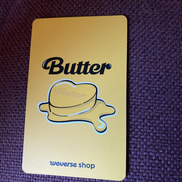 防弾少年団(BTS)(ボウダンショウネンダン)のbutter weverse 特典 テヒョン　公式 エンタメ/ホビーのタレントグッズ(アイドルグッズ)の商品写真