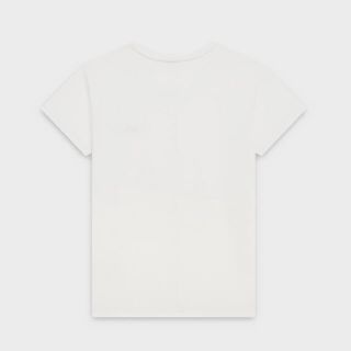 celine - CELINE エンブロイダリー Tシャツ コットン オフホワイトの