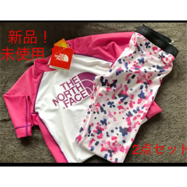 THE NORTH FACE(ザノースフェイス)の新品。未使用。ノースフェイス　キッズ　スイムウェア キッズ/ベビー/マタニティのキッズ服女の子用(90cm~)(水着)の商品写真