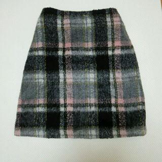 ダブルクローゼット(w closet)のWcloset♡ブロックチェック台形スカート(ひざ丈スカート)