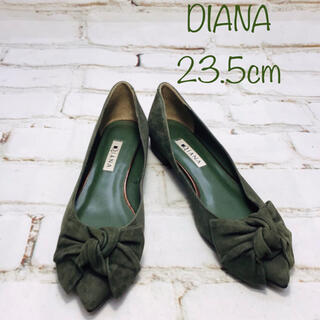ダイアナ(DIANA)のDIANA ダイアナ スリッポン グリーン 23.5cm (スリッポン/モカシン)