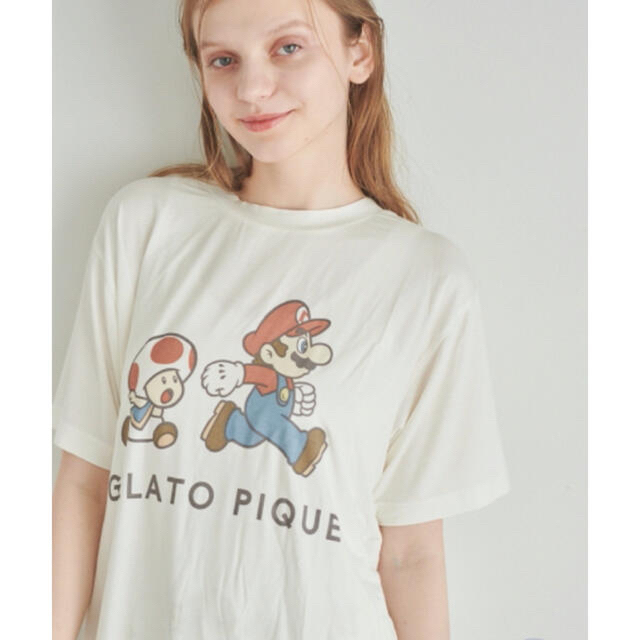 gelato pique(ジェラートピケ)の【スーパーマリオ 限定商品】【UNISEX】キャラクターTシャツ レディースのトップス(Tシャツ(半袖/袖なし))の商品写真