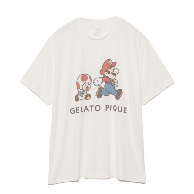 gelato pique(ジェラートピケ)の【スーパーマリオ 限定商品】【UNISEX】キャラクターTシャツ レディースのトップス(Tシャツ(半袖/袖なし))の商品写真