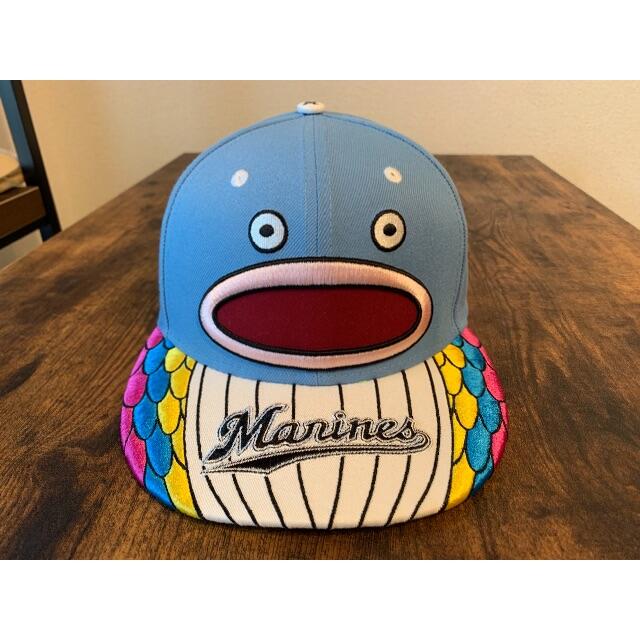 NEW ERA(ニューエラー)の千葉ロッテマリーンズ　謎の魚　ニューエラ　NEW ERA キャップ スポーツ/アウトドアの野球(応援グッズ)の商品写真