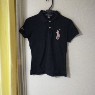ラルフローレン(Ralph Lauren)のラルフローレン半袖ポロシャツ　ビックポニー　ブラック　スキニーフィット(ポロシャツ)