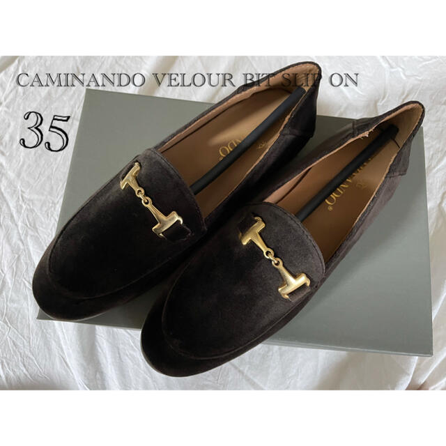 DEUXIEME CLASSE(ドゥーズィエムクラス)のCAMINANDO VELOUR BIT SLIP ON レディースの靴/シューズ(スリッポン/モカシン)の商品写真