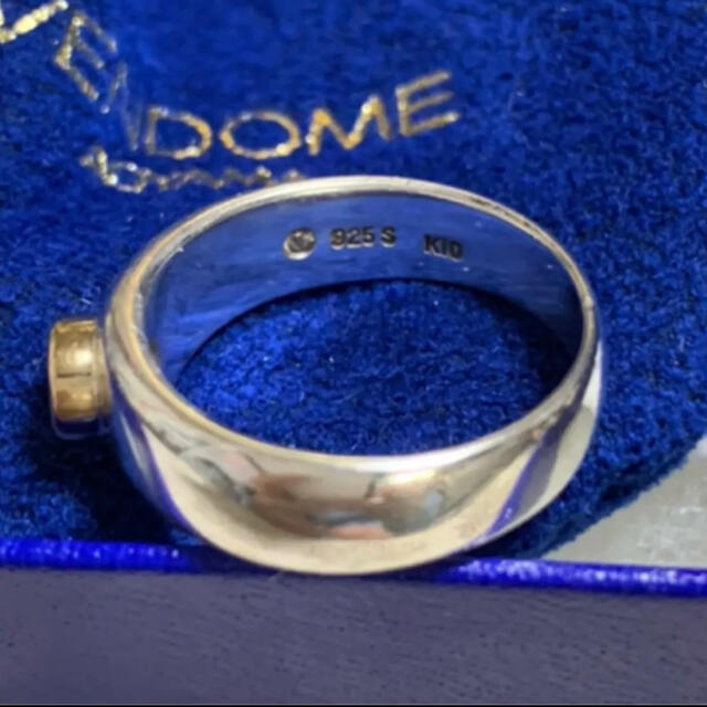 Vendome Aoyama(ヴァンドームアオヤマ)の美品　ヴァンドームアオヤマ　K10　silver　コンビ　リング レディースのアクセサリー(リング(指輪))の商品写真