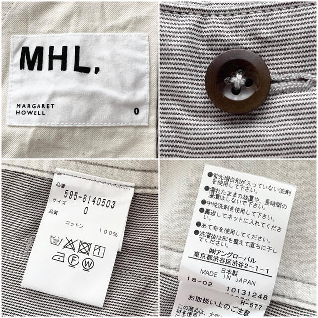 MARGARET HOWELL - MHL. HAIRLINE COTTON ピンストライプパンツ MARGARET HOWELL - MHL. HAIRLINE COTTON ピンストライプパンツ