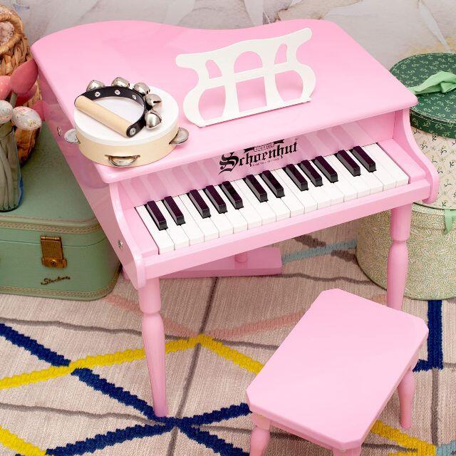 トイピアノ　ベンチ付きお子様向け pink 30鍵盤