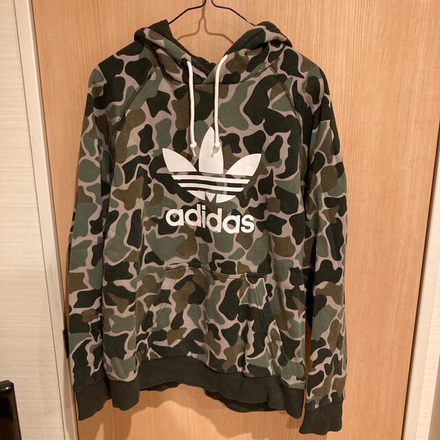 アディダス adidas オリジナルス カモパーカー GD5956 ブラック L