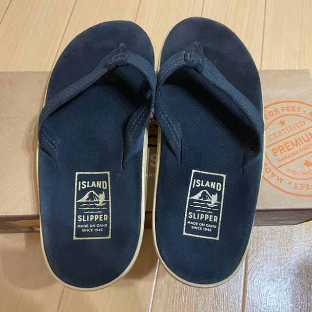 アイランドスリッパ ISLAND SLIPPER スエード　ネイビー