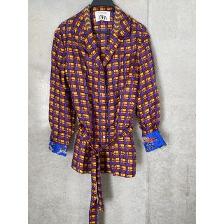 ザラ(ZARA)のZARA プレミアムコレクション　シルクブラウスジャケット(シャツ/ブラウス(長袖/七分))