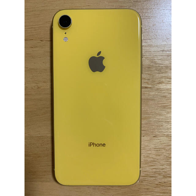 iPhone(アイフォーン)のiPhone XR Yellow 64 GB SIMフリー スマホ/家電/カメラのスマートフォン/携帯電話(スマートフォン本体)の商品写真