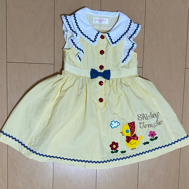 キッズ服女の子用(90cm~)シャーリーテンプル　ひよこ　ワンピース100