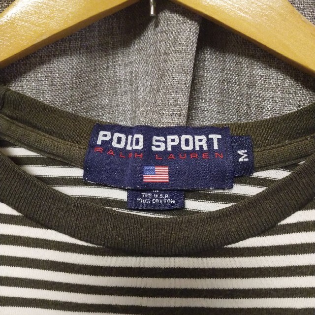 Ralph Lauren(ラルフローレン)のビンテージポロスポーツUSA製ボーダーTシャツラルフローレンRRLキャップ  メンズのトップス(Tシャツ/カットソー(半袖/袖なし))の商品写真