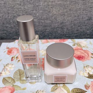 ローラメルシエ(laura mercier)のローラメルシエ オードトワレN、ボディークリーム アンバーバニラ セット(香水(女性用))